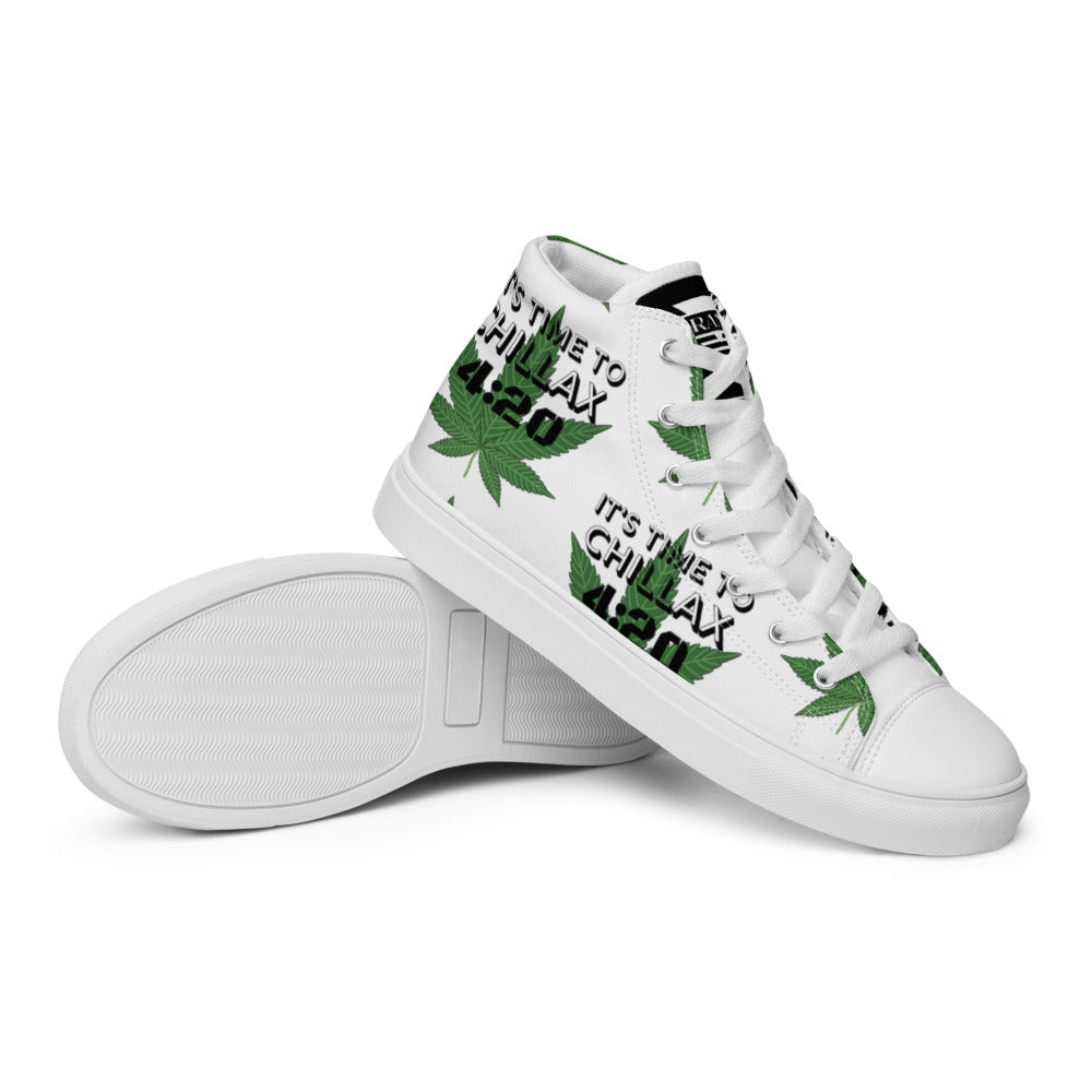 IT'S TIME TO CHILLAX - Men’s high top canvas shoes