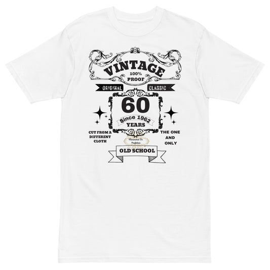 VINTAGE 60 - Men’s premium heavyweight tee