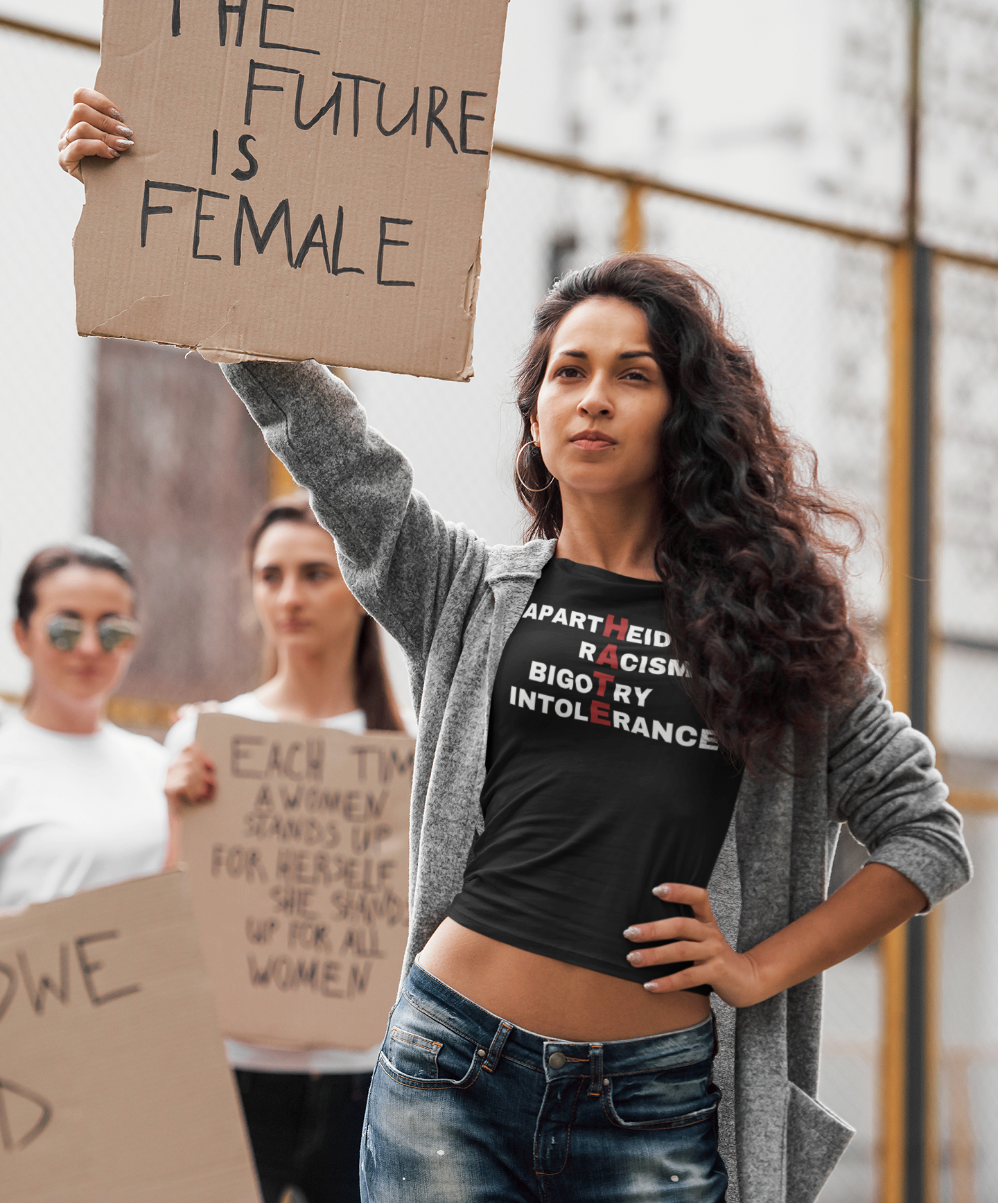 It All Spells The Same Thing - Women's Flowy Racerback Tank