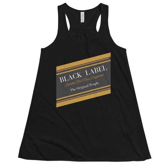 Black Label - Women's Flowy Racerback Tank