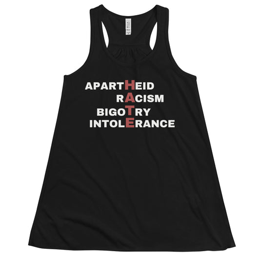 It All Spells The Same Thing - Women's Flowy Racerback Tank