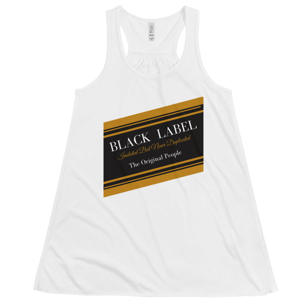 Black Label - Women's Flowy Racerback Tank