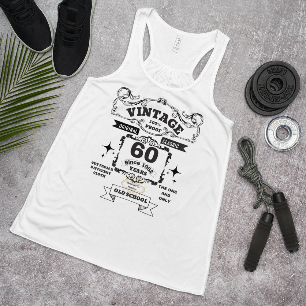 VINTAGE 60 - Women's Flowy Racerback Tank