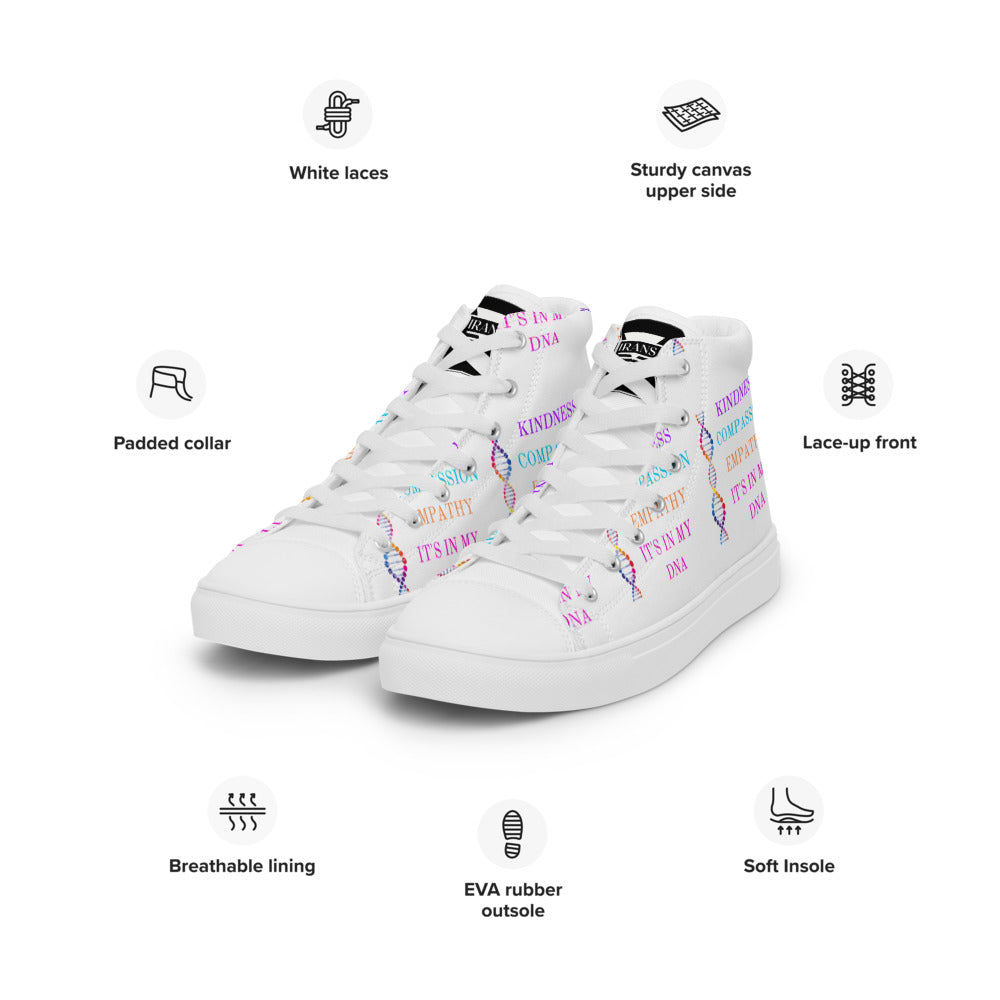IT'S IN MY DNA - Women’s high top canvas shoes