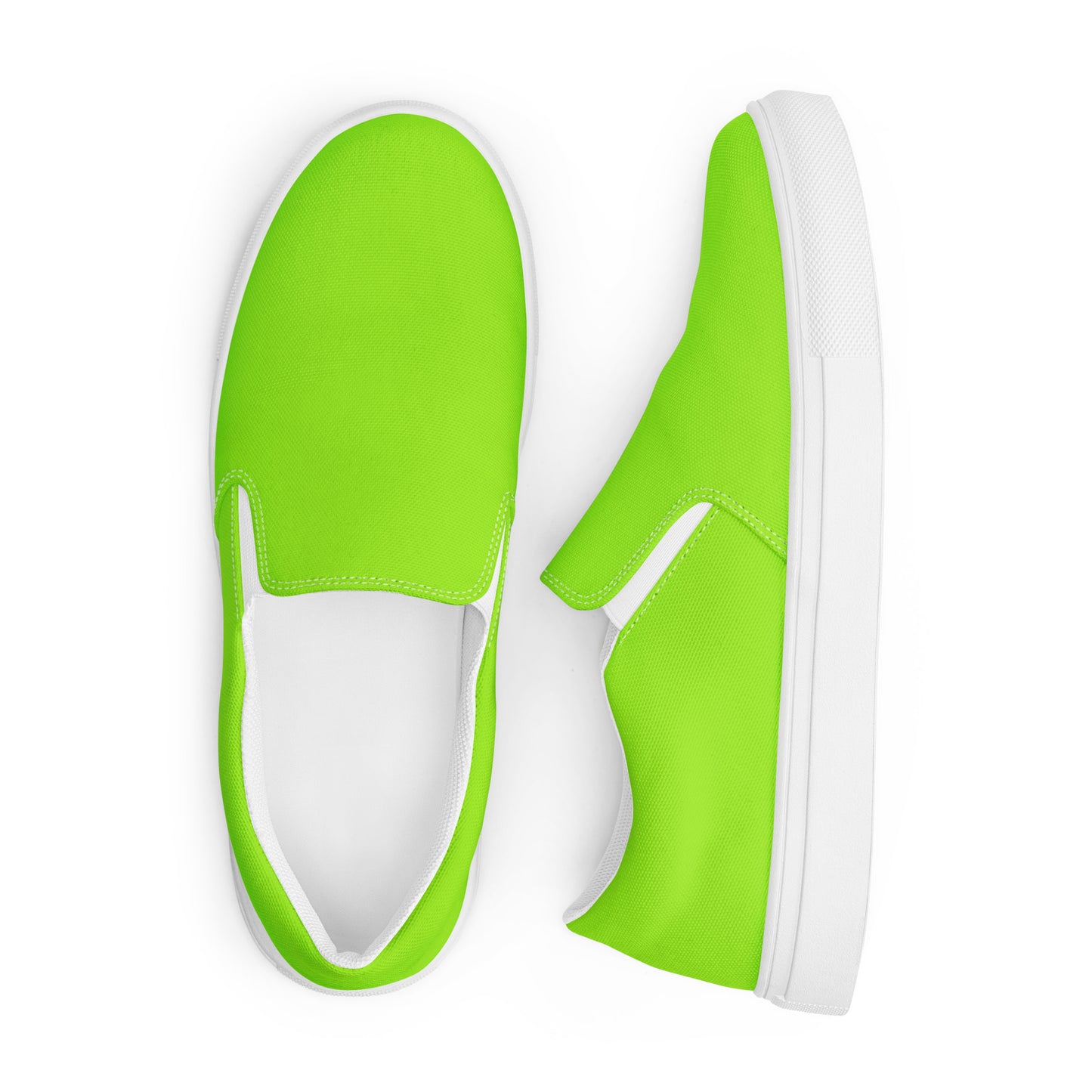 Lemon Lime - Women’s slip-on canvas shoes
