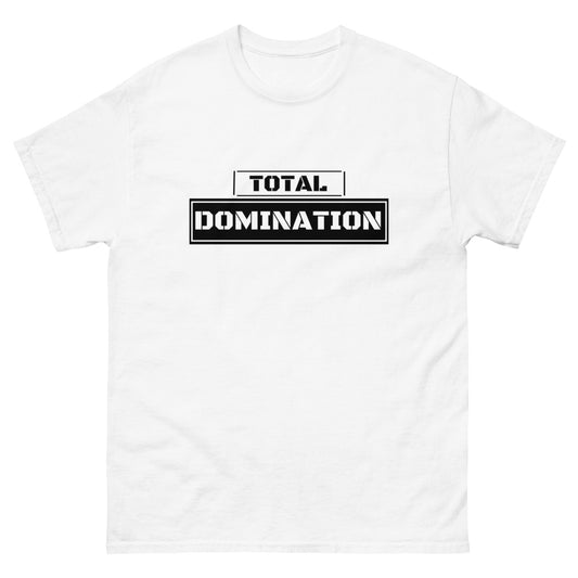 TOTAL DOMINATION (WHITE) - Men's heavyweight tee