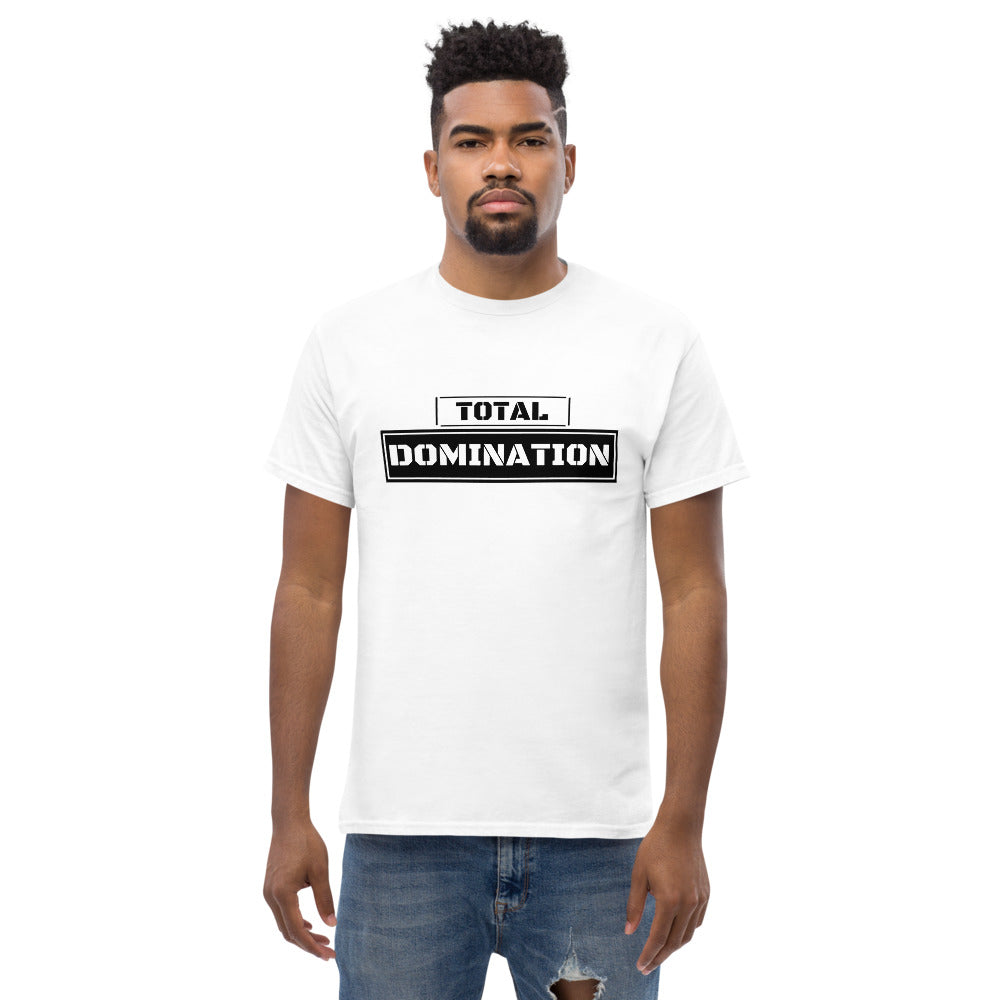 TOTAL DOMINATION (WHITE) - Men's heavyweight tee