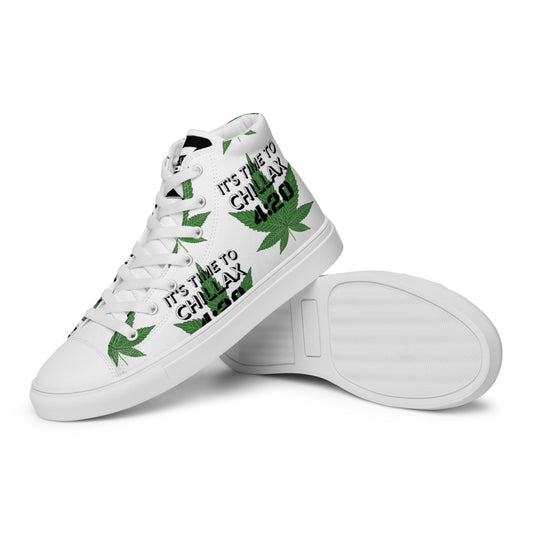 IT'S TIME TO CHILLAX - Men’s high top canvas shoes