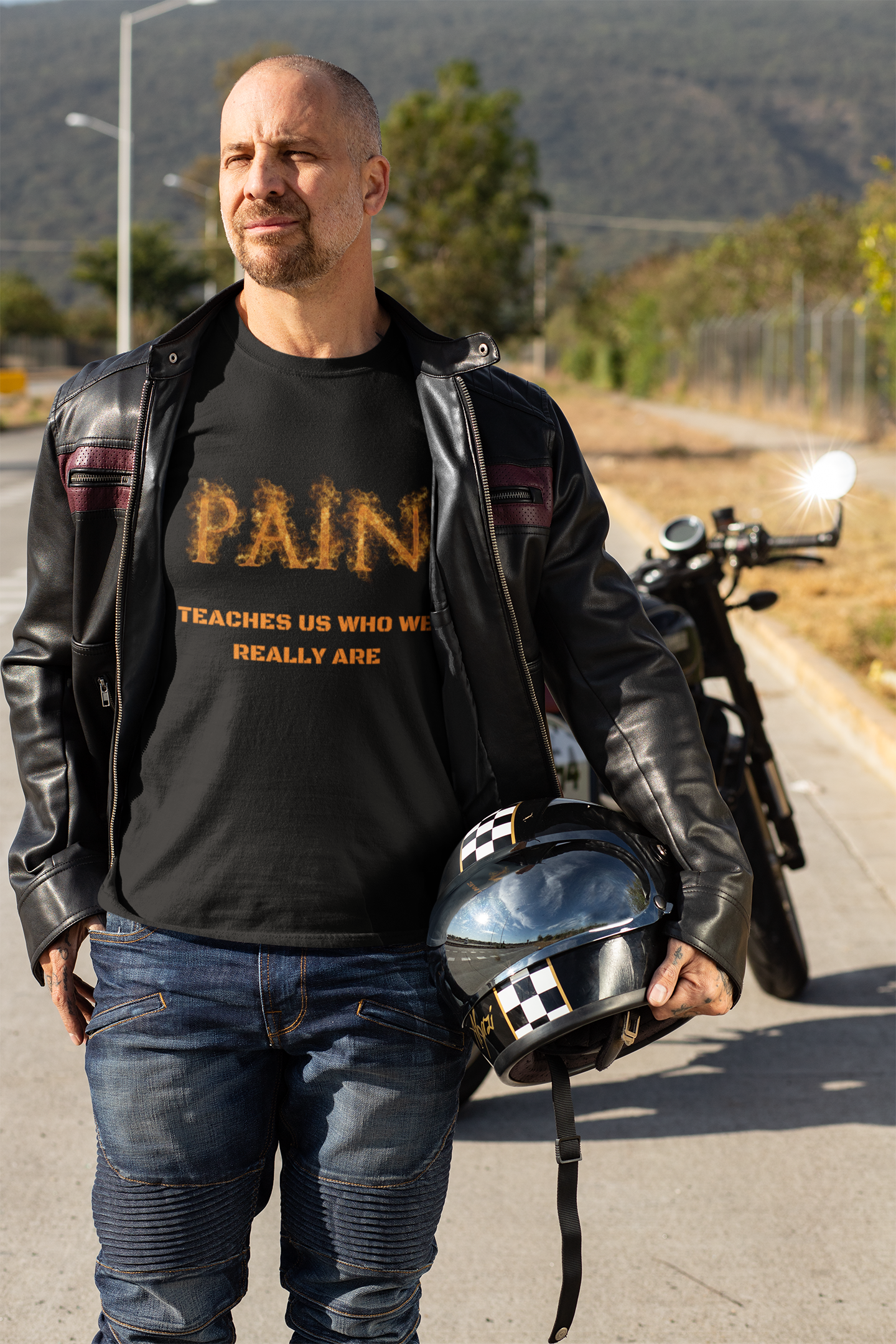 PAIN TEACHES US WHO WE ARE - Short Sleeve T-Shirt