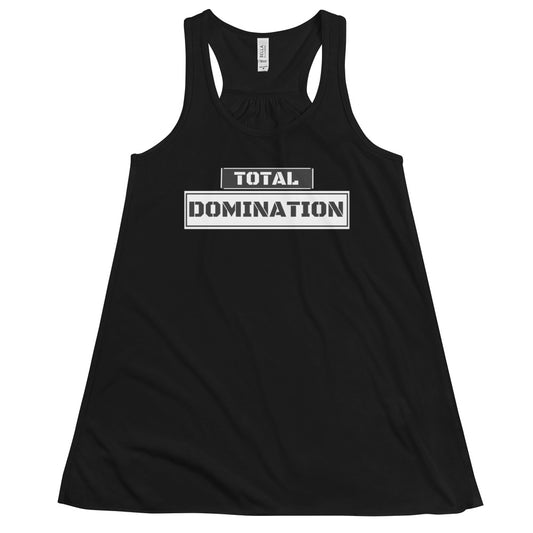 TOTAL DOMINATION - Women's Flowy Racerback Tank