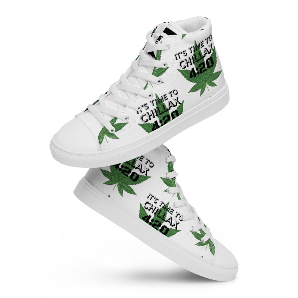 IT'S TIME TO CHILLAX - Women’s high top canvas shoes