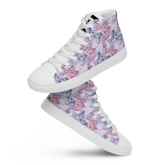 BUTTERFLY - Women’s high top canvas shoes